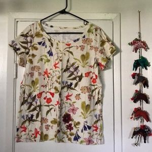 Lands End Floral Tee